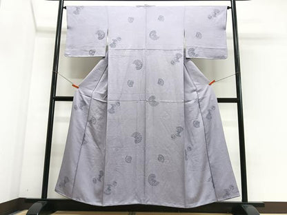 平和屋着物■上質な小紋　正倉院花文　正絹　逸品　CABK9602xe