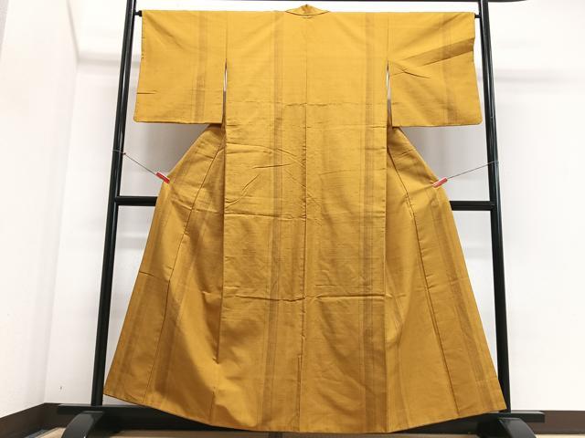 平和屋着物■上質な紬　間道　正絹　逸品　CABK9610xe