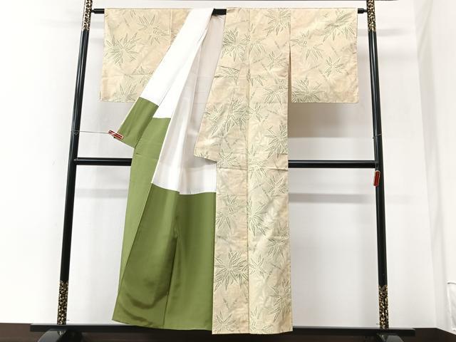 平和屋着物■本場大島紬　笹竹文　正絹　逸品　未使用　CABK9612xe