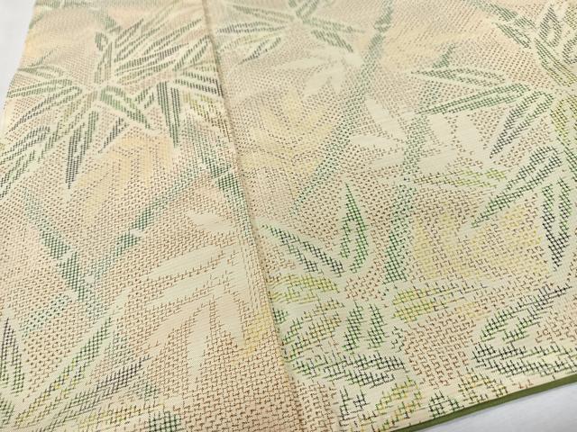平和屋着物■本場大島紬　笹竹文　正絹　逸品　未使用　CABK9612xe