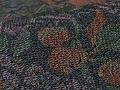 平和屋着物■上質な紬　更紗花文　正絹　逸品　CABK9613xe