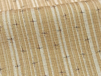 平和屋着物■上質な紬　十字絣　縞　正絹　逸品　CABK9614xe