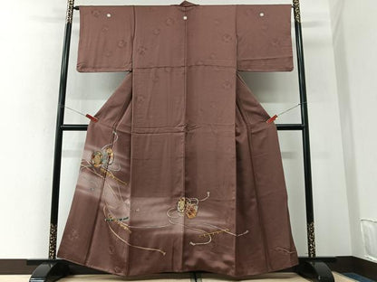 平和屋着物■豪華色留袖　花鼓文　笛　暈し染め　金彩　正絹　逸品　CABK9616xe