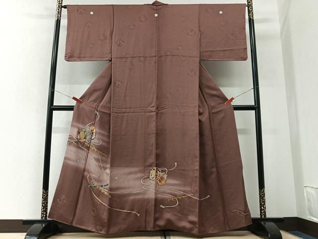 平和屋着物■豪華色留袖　花鼓文　笛　暈し染め　金彩　正絹　逸品　CABK9616xe