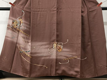 平和屋着物■豪華色留袖　花鼓文　笛　暈し染め　金彩　正絹　逸品　CABK9616xe