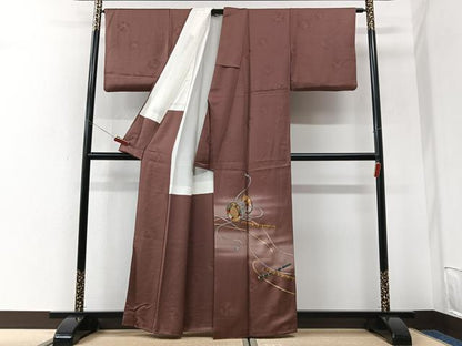 平和屋着物■豪華色留袖　花鼓文　笛　暈し染め　金彩　正絹　逸品　CABK9616xe