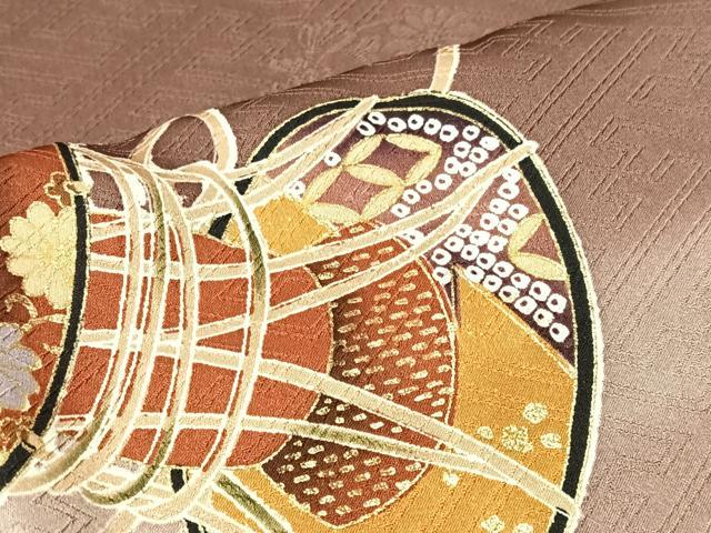 平和屋着物■豪華色留袖　花鼓文　笛　暈し染め　金彩　正絹　逸品　CABK9616xe