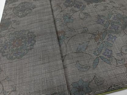 平和屋着物■本場大島紬　7マルキ　花唐草文　正絹　逸品　CABK9620xe