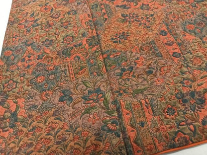 平和屋着物■上質な紬　花唐草文　正絹　逸品　CABK9624xe