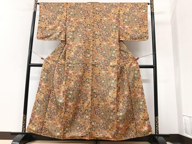 平和屋着物■上質な小紋　辻が花　洗える着物　未使用　CABK9627xe