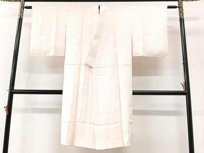 平和屋着物■長襦袢　袷　立波花地紋　高島屋扱い　正絹　逸品　CABK9631xe