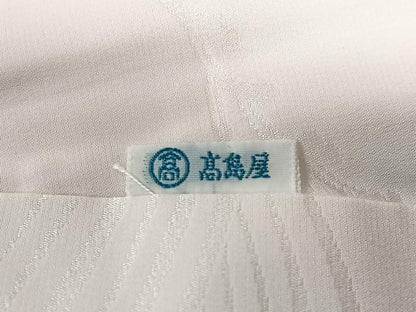 平和屋着物■長襦袢　袷　立波花地紋　高島屋扱い　正絹　逸品　CABK9631xe