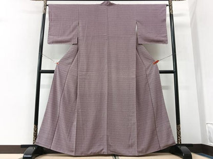 平和屋着物■上質な小紋　幾何学文様　正絹　逸品　CABK9634xe