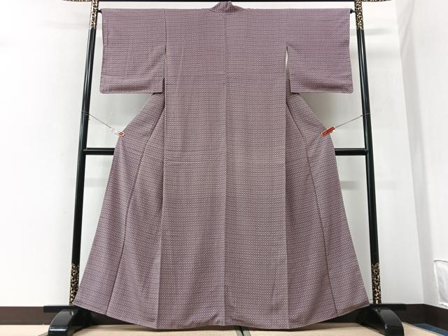 平和屋着物■上質な小紋　幾何学文様　正絹　逸品　CABK9634xe