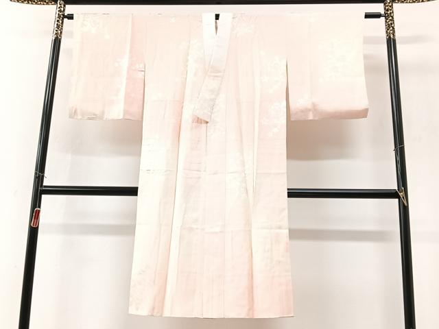 平和屋着物■長襦袢　袷　枝花地紋　暈し染め　正絹　逸品　CABK9635xe