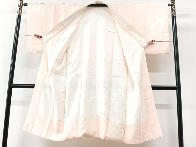 平和屋着物■長襦袢　袷　枝花地紋　暈し染め　正絹　逸品　CABK9635xe