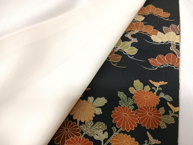 平和屋着物■豪華黒留袖　駒刺繍　風景文　金彩　正絹　逸品　CABK9639xe