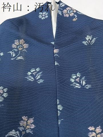 平和屋着物■上質な小紋　草花文　正絹　逸品　CABK9641xe