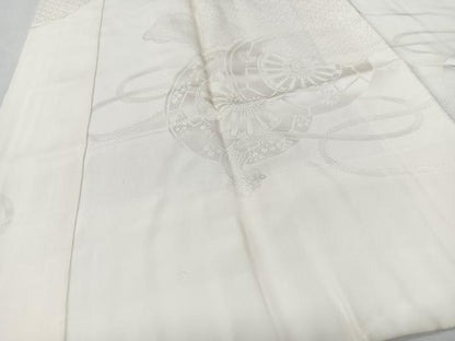 平和屋着物■長襦袢　袷　片輪車花地紋　高島屋扱い　正絹　逸品　CABK9643xe