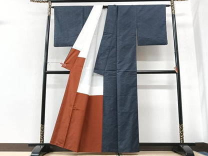 平和屋着物■本場大島紬　霞文　正絹　逸品　CABK9644xe