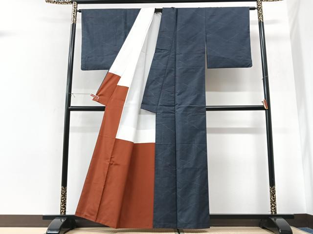平和屋着物■本場大島紬　霞文　正絹　逸品　CABK9644xe