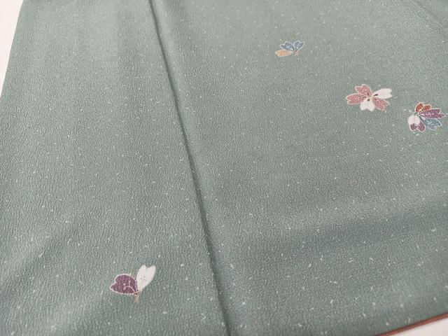 平和屋着物■上質な小紋　舞花文　正絹　逸品　CABK9646xe