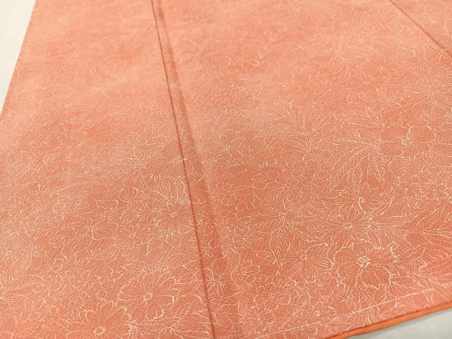 平和屋着物■上質な小紋　草花文　正絹　逸品　未使用　CABK9647xe