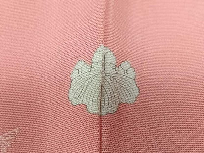 平和屋着物■上質な小紋　舞花文　正絹　逸品　CABK9648xe
