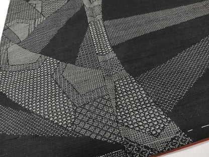平和屋着物■本場大島紬　幾何学文様　反端付き　正絹　逸品　CABK9650xe
