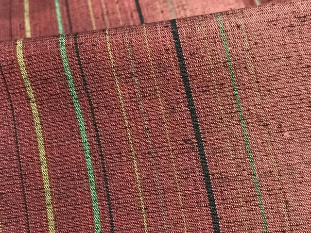 平和屋着物■上質な紬　間道　正絹　逸品　CABK9658xe