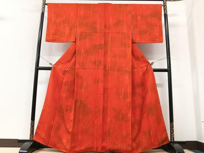 平和屋着物■上質な小紋　霞文　正絹　逸品　未使用　CABK9665xe