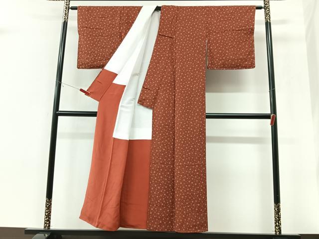 平和屋着物■上質な小紋　舞桜文　正絹　逸品　CABK9676xe