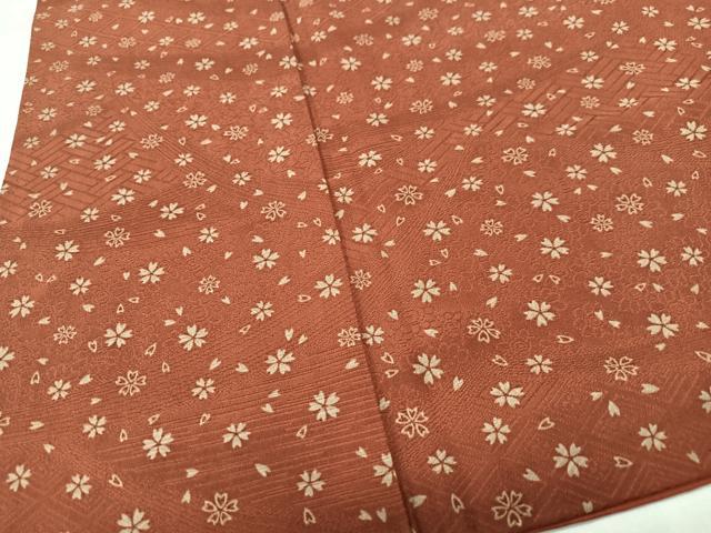 平和屋着物■上質な小紋　舞桜文　正絹　逸品　CABK9676xe