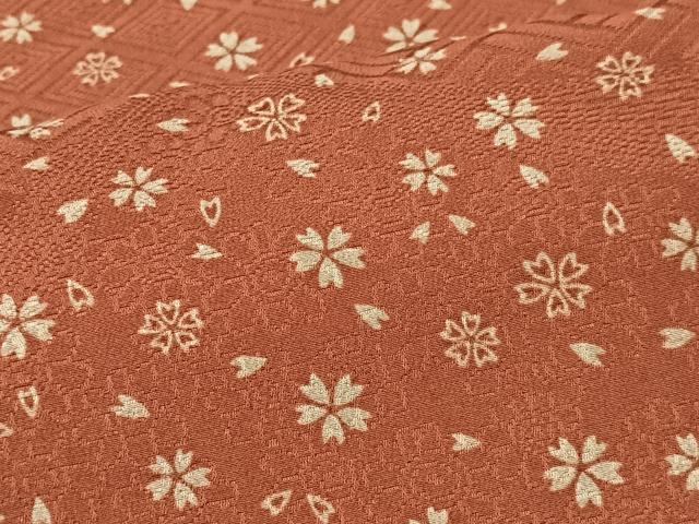 平和屋着物■上質な小紋　舞桜文　正絹　逸品　CABK9676xe