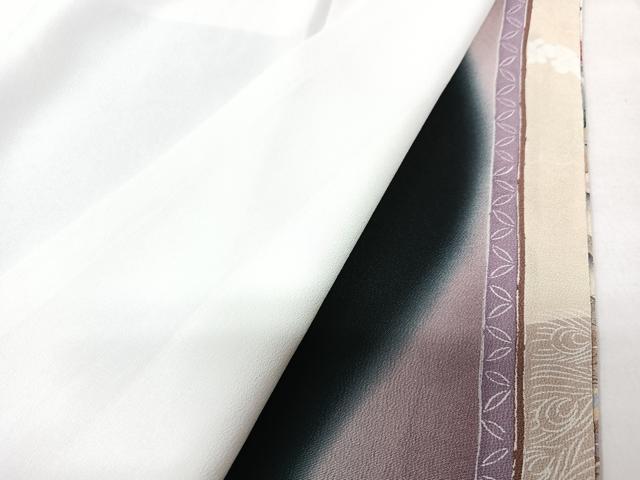 平和屋着物■豪華黒留袖　作家物　扇面立波花鳥文　暈し染め　金彩　正絹　逸品　CABK9679xe