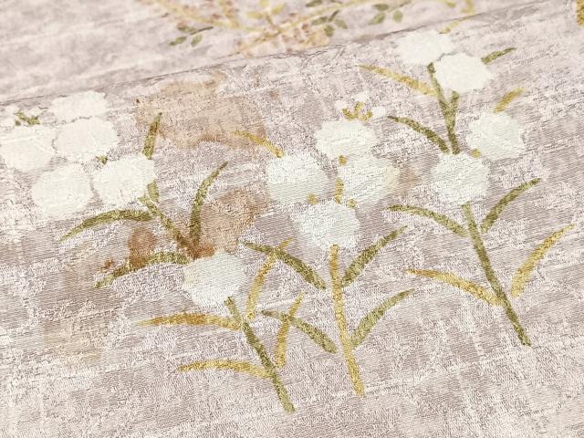 平和屋着物■上質な小紋　枝花文　正絹　逸品　未使用　CABK9680xe