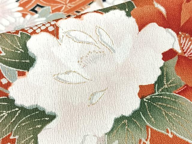 平和屋着物■豪華黒留袖　吉祥花文　金銀彩　正絹　逸品　CABK9683xe