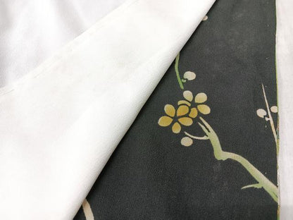 平和屋着物■豪華黒留袖　刺繍　笹竹梅文　金彩　正絹　逸品　CABK9687xe