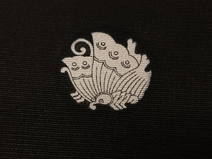 平和屋着物■豪華黒留袖　駒刺繍　草花文　金彩　正絹　逸品　CABK9691xe