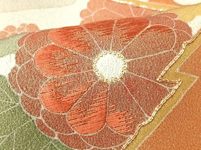 平和屋着物■豪華黒留袖　駒刺繍　松皮菱草花文　金彩　正絹　逸品　CABK9698xe