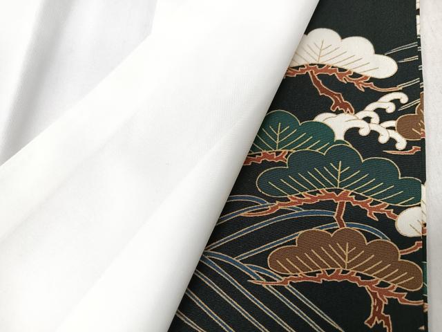 平和屋着物■豪華黒留袖　花篭　浜松文　金彩　正絹　逸品　CABK9699xe