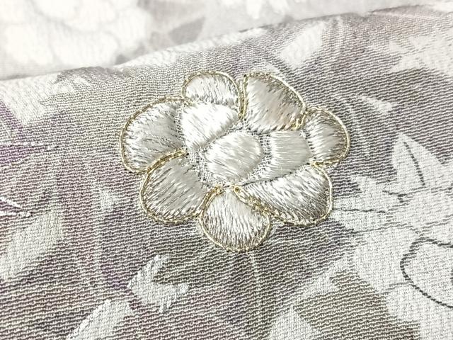 平和屋着物■豪華黒留袖　刺繍　枝垂れ花文　銀彩　正絹　逸品　CABK9702xe