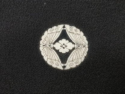 平和屋着物■豪華黒留袖　駒刺繍　御所車花文　金彩　正絹　逸品　CABK9703xe