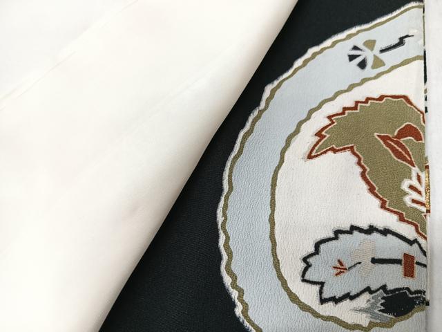 平和屋着物■豪華黒留袖　駒刺繍　更紗花文　金彩　正絹　逸品　CABK9708xe