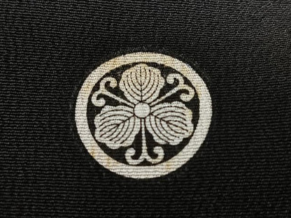 平和屋着物■豪華黒留袖　駒刺繍　地紙風景花文　金彩　正絹　逸品　CABK9711xe