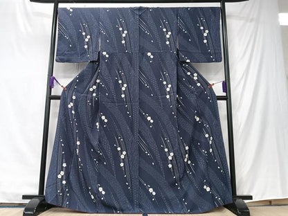 平和屋着物■上質な小紋　舞桜　正絹　逸品　CABK9714xe