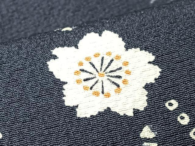 平和屋着物■上質な小紋　舞桜　正絹　逸品　CABK9714xe