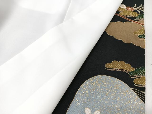 平和屋着物■豪華黒留袖　立波吉祥花文　金彩　正絹　逸品　CABK9719xe