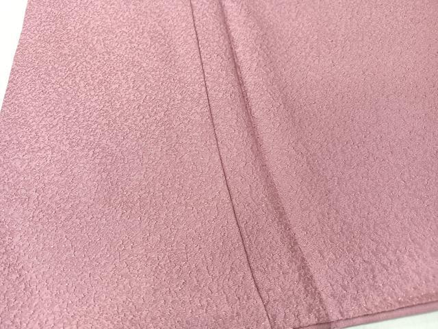平和屋着物■上質な色無地　霞地紋　退紅色　正絹　逸品　未使用　CABK9721xe