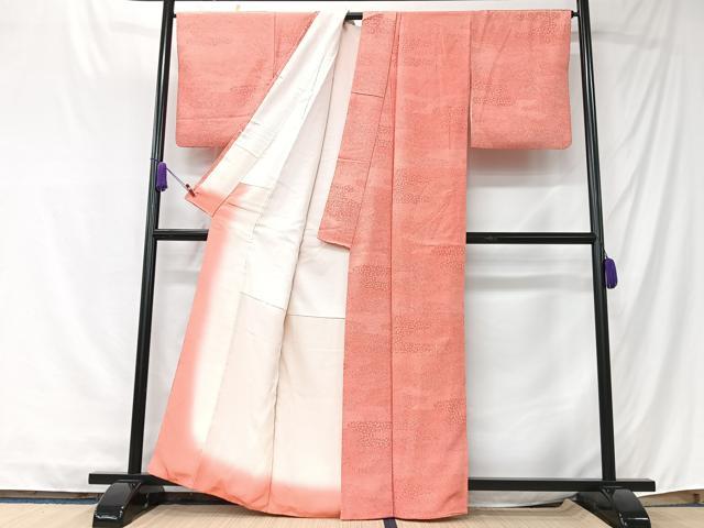 平和屋着物■木下正夫　別染極型　江戸小紋　寄せ小紋柄　反端付き　正絹　逸品　CABK9731xe